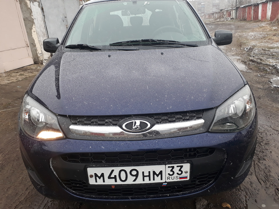 5 Первые косяки или светодиодные ДХО — Lada Калина Хэтчбек (2G), 1,6 л ...
