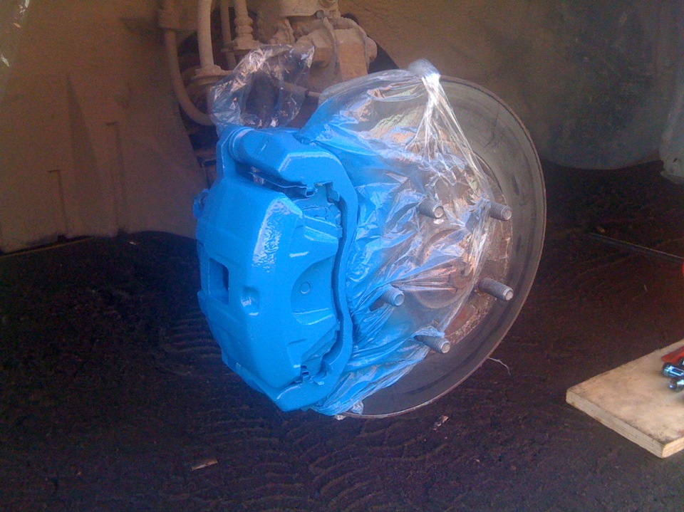 покраска суппортов — Mitsubishi Lancer X, 2 л, 2008 года | аксессуары ...