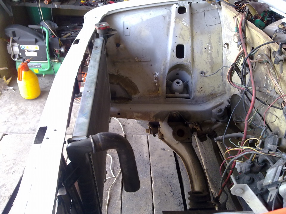 установка радиатора 21213 (№2) — Lada 21011, 1,7 л, 1974 года | тюнинг ...