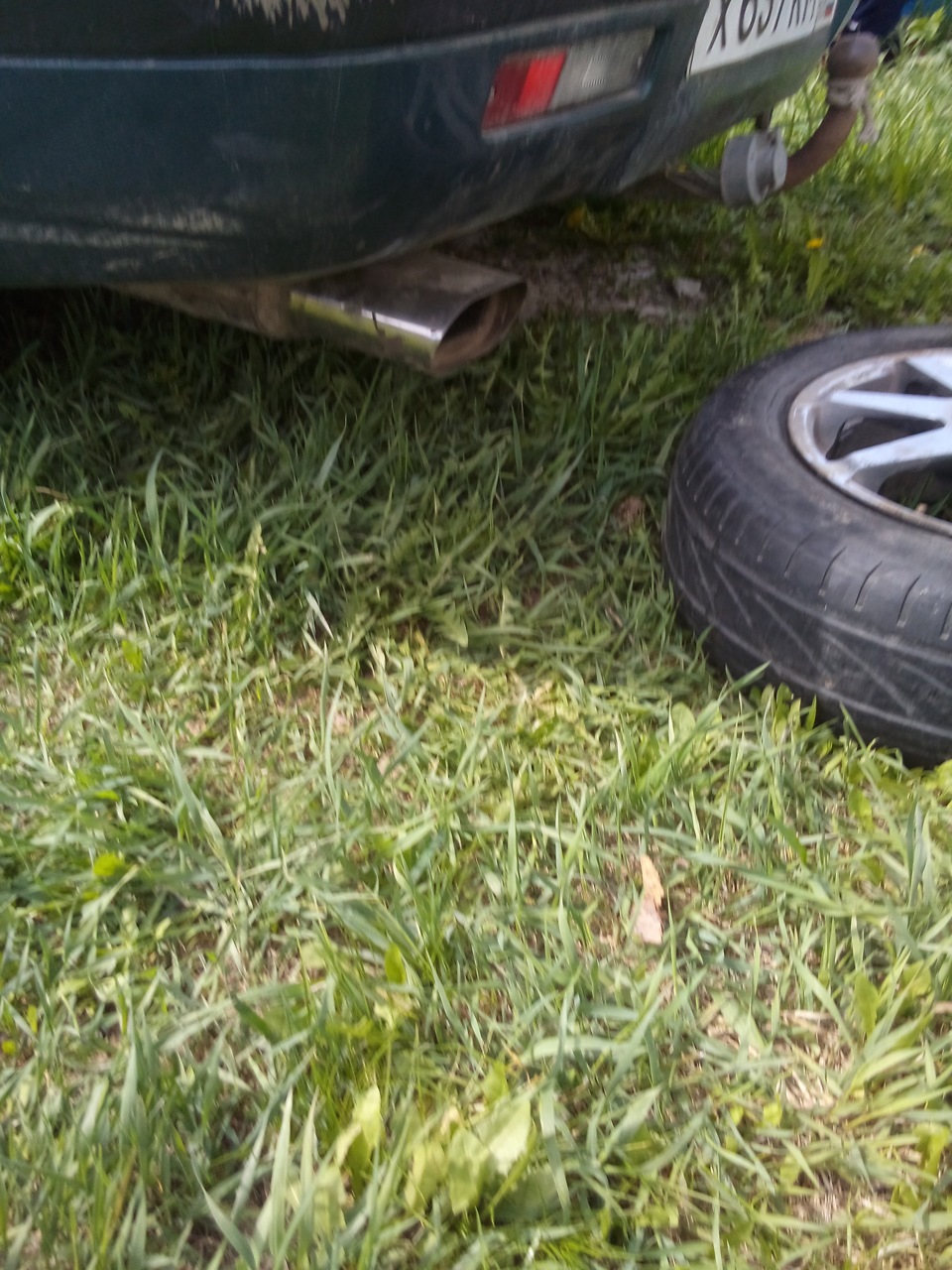 установка фирменного глушителя — Daewoo Espero, 2 л, 1998 года ...