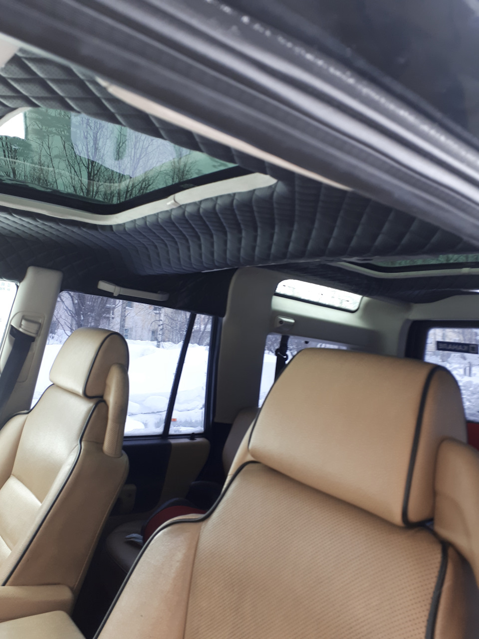Как снять потолок land rover discovery