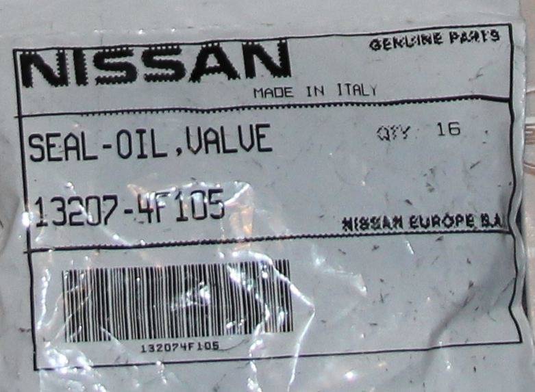 132074F105 Уплотнительное кольцо, стержень клапана NISSAN INFINITI ...