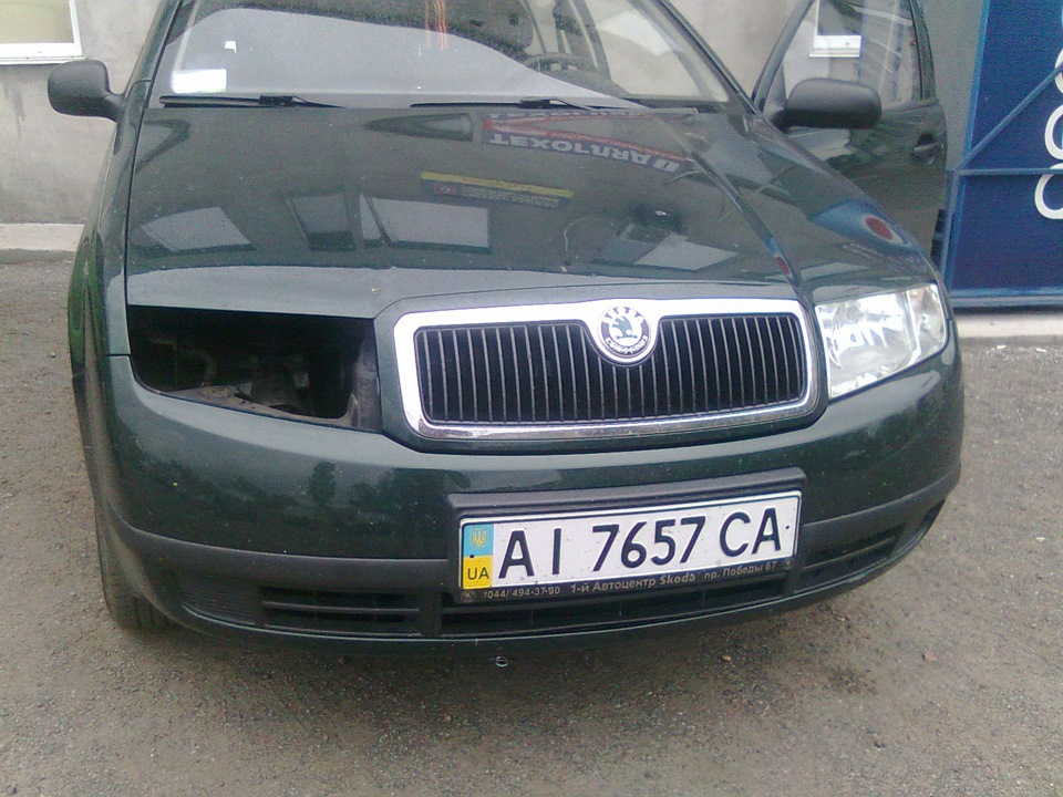 Мойка фары — Skoda Fabia Mk1, 1,4 л, 2002 года | своими руками | DRIVE2