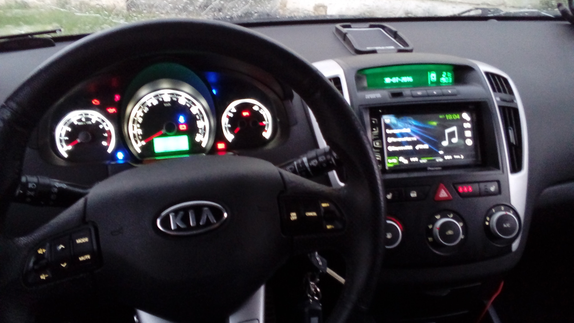 Пересвет kia ceed jd