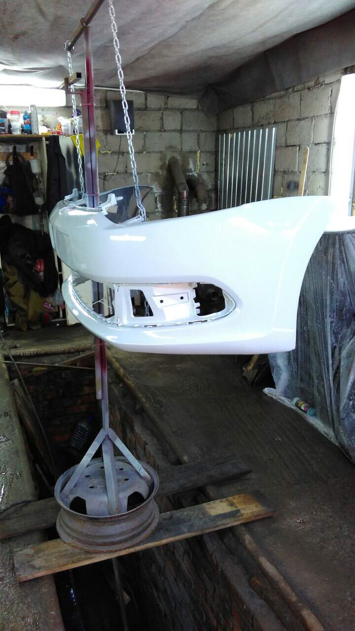 Красим бампер и продаём. — Volkswagen Polo Sedan, 1,6 л., 2012 года ...