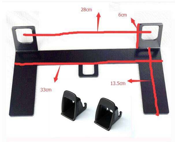 Isofix brackets outlet for toyota hilux