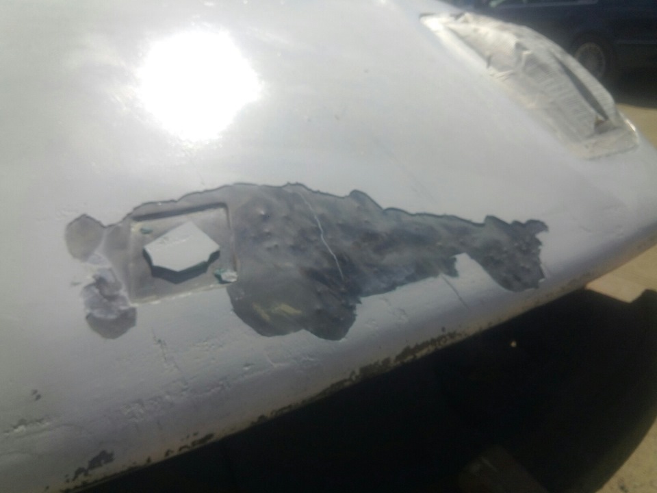 Подготовка к покраске капота — FIAT Coupe, 2 л, 1994 года | своими ...