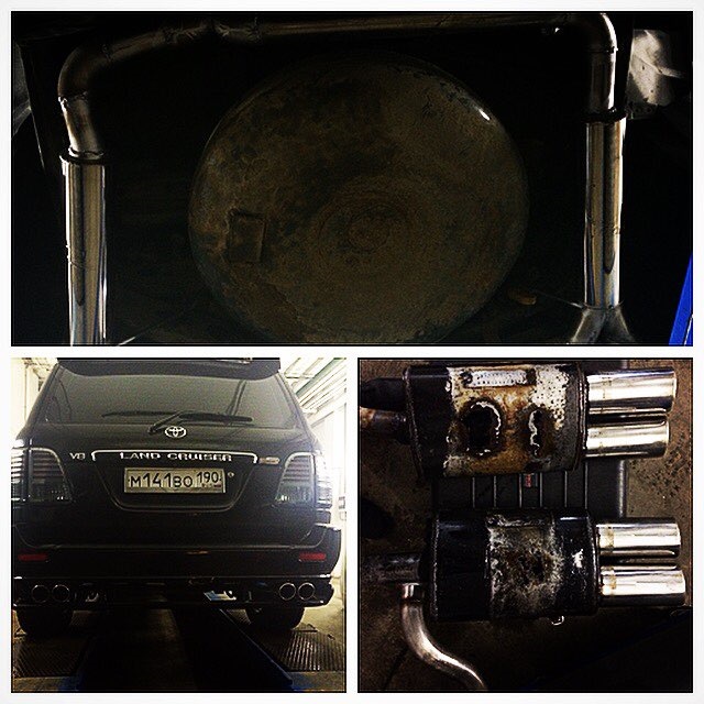 Разводка выхлопа Toyota Land Cruiser, настройка звука — RamFlow на DRIVE2