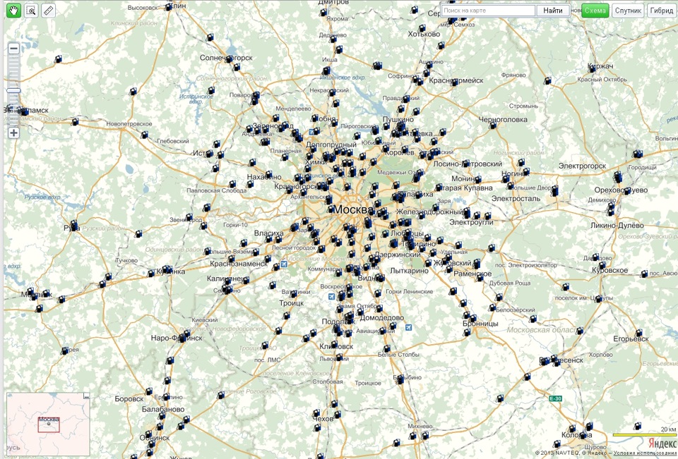 Карта метан заправок москва