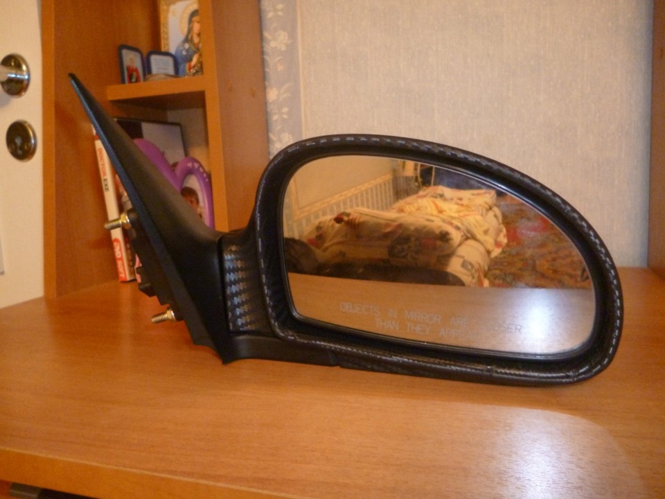 Обтяжка зеркал карбоном. — KIA Cerato (1G), 1,6 л, 2006 года ...