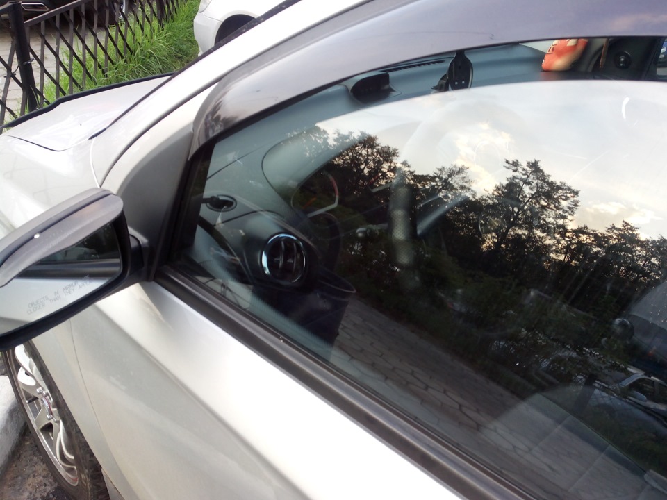 Дефлектор лобового стекла — Chevrolet Aveo Sedan (1G), 1,4 л, 2008 года ...