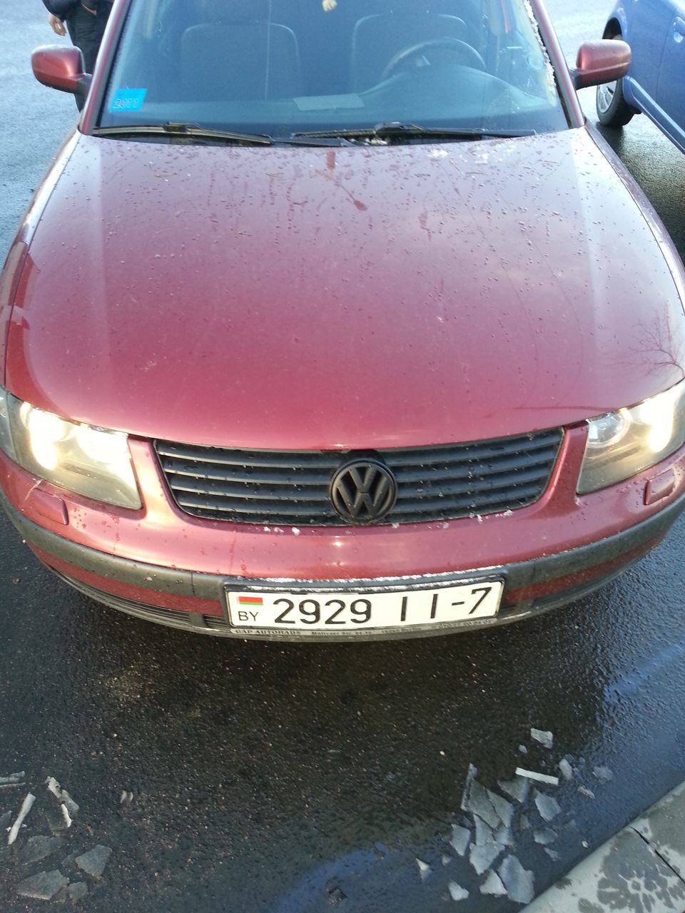 Значёк решётки радиатора — Volkswagen Passat B5, 1,9 л., 1996 года ...