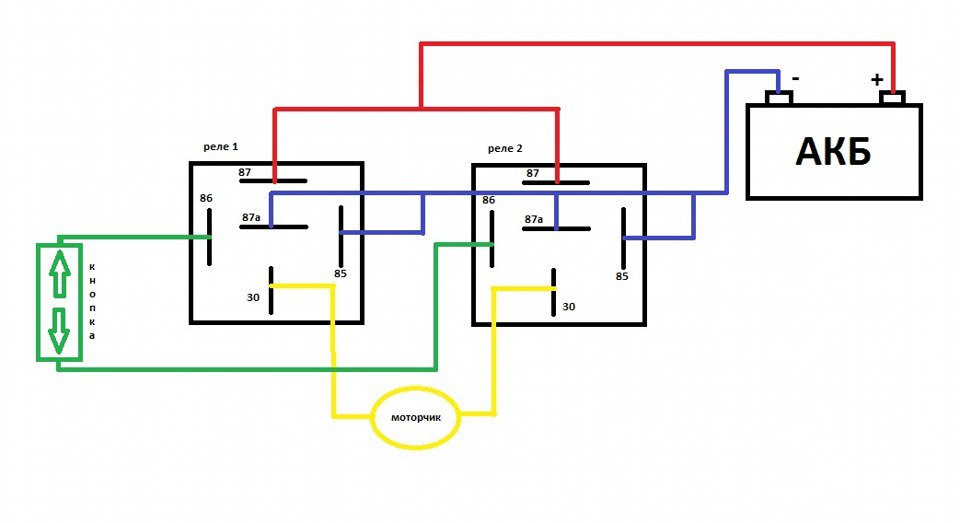 Схема подключения эсп ваз через реле