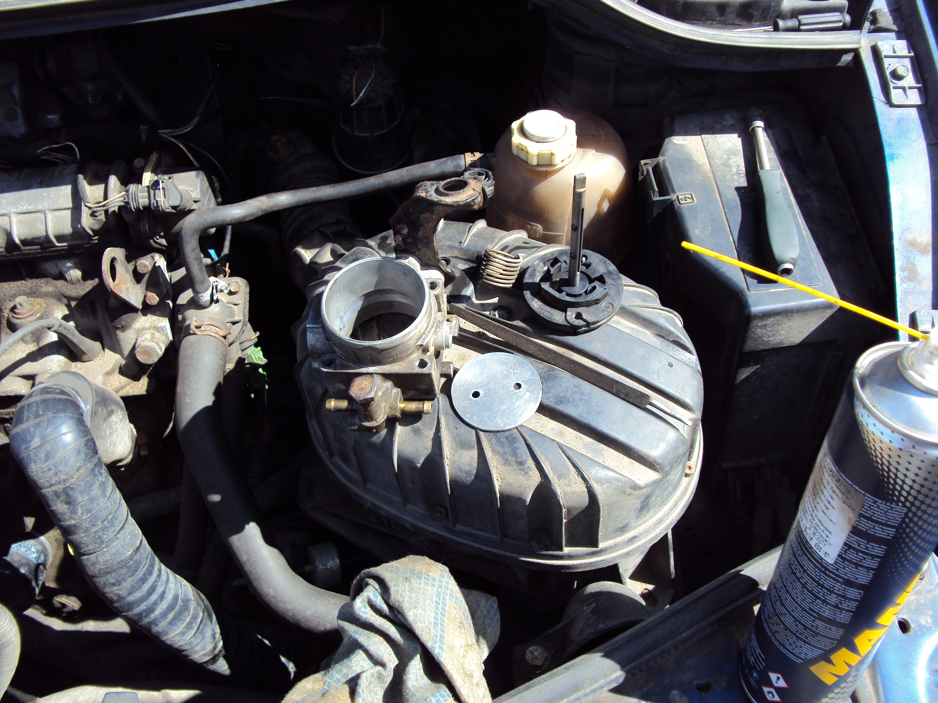 Чистка дроссельной заслонки F3R - Renault Megane Scenic, 2 л, 1998 года плановое