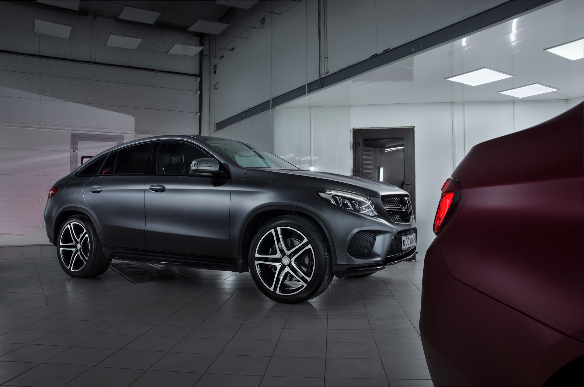 GLE AMG 2021 серый матовый