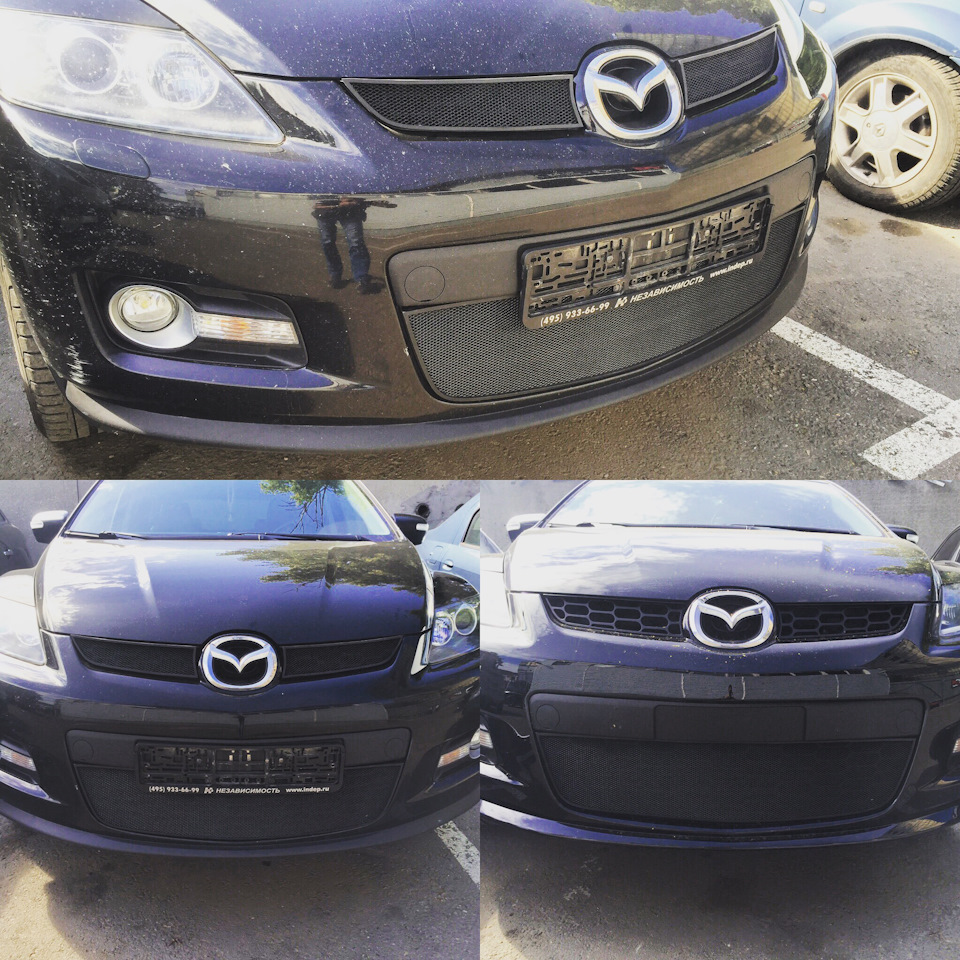 Защитная сетка радиатора для автомобиля Mazda CX-7 2006-2012г.в. — RPM ...