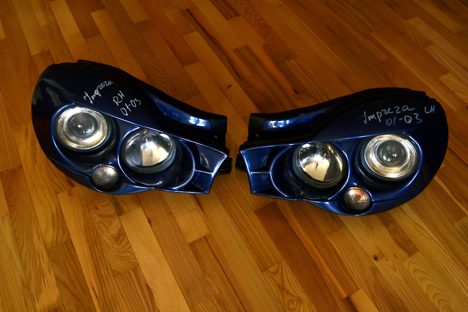Передние фары Morette =) — Subaru Impreza WRX (GD/GG), 2,5 л, 2002 года ...
