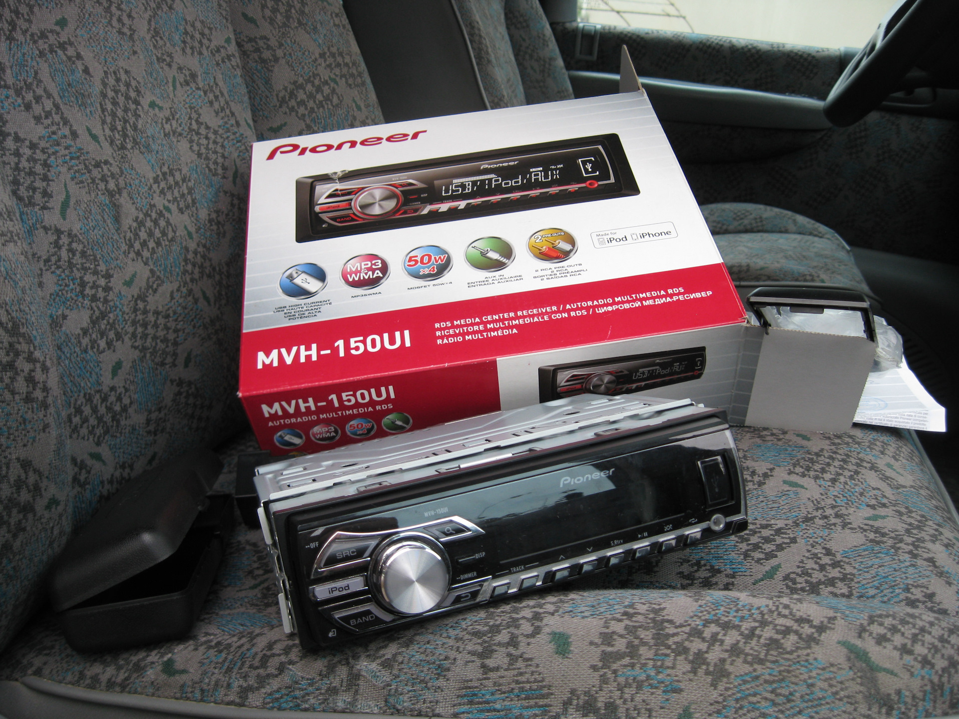 pioneer mvh 150ui распиновка разъема