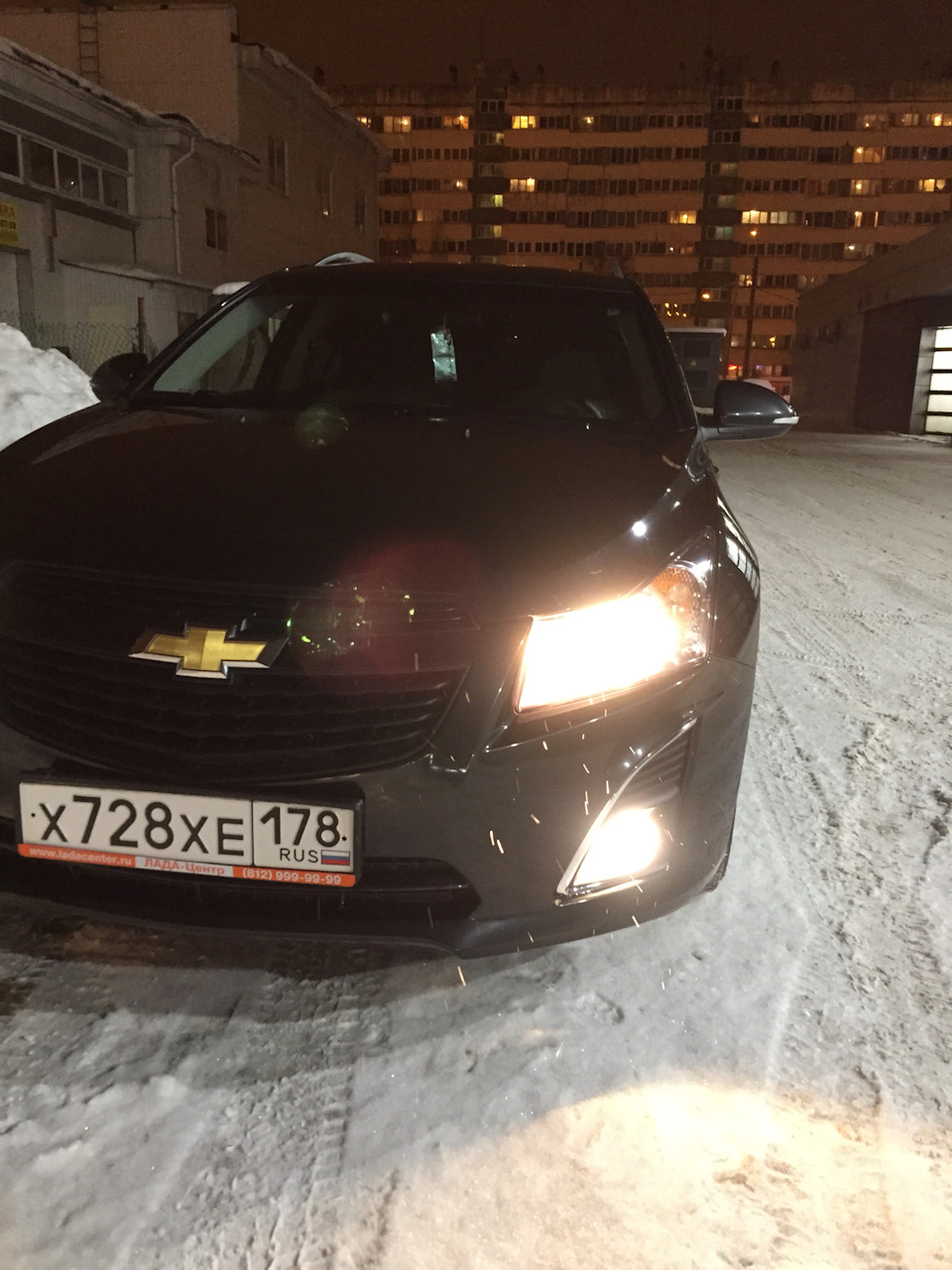 Установка ПТФ — Chevrolet Cruze Station Wagon, 1,6 л, 2014 года ...
