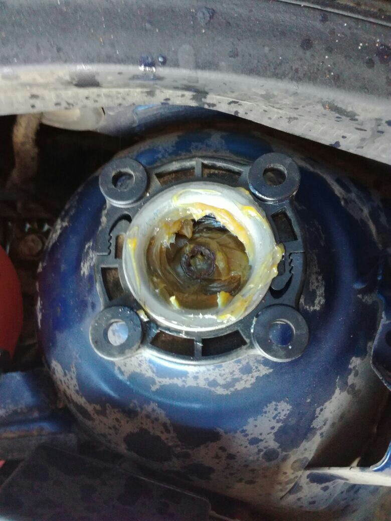 Замена ламп ближнего света и смазка опорных подшипников. — Opel Astra H ...