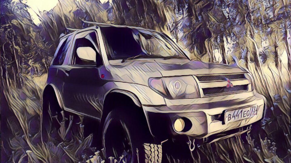 Как нарисовать mitsubishi pajero