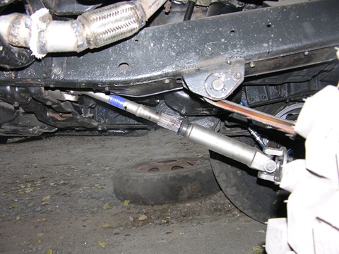 Double driveshaft in action - Toyota Land Cruiser 34L 1983