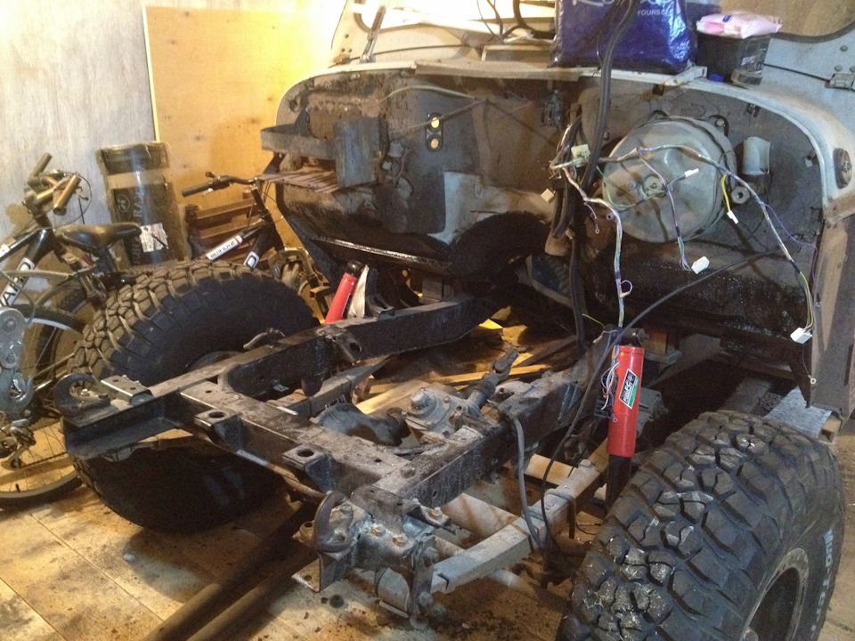 Установка мотора от Волги, ЗМЗ 406 — УАЗ 469, 2,4 л, 2001 года | тюнинг ...