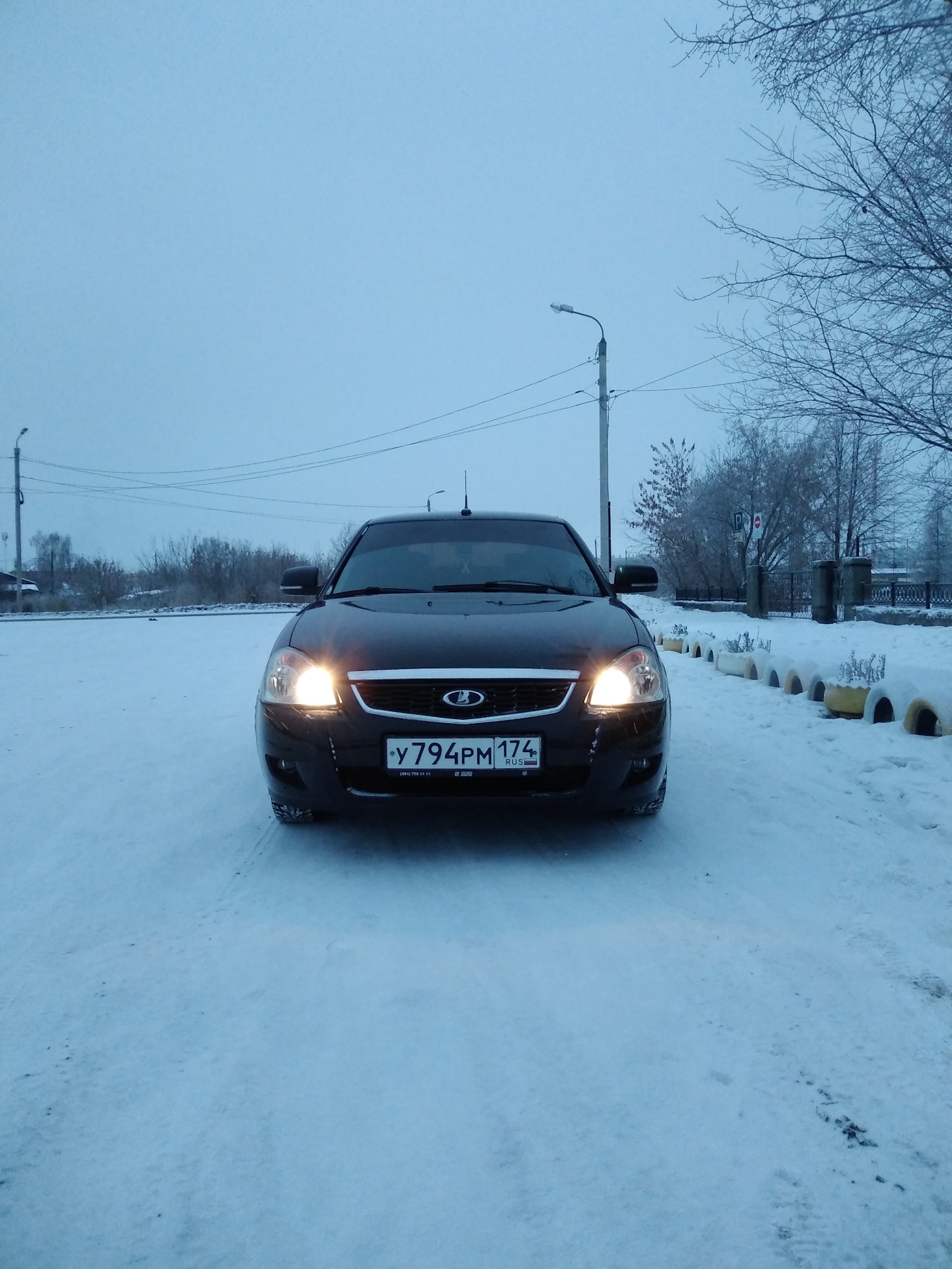 Новые лампы в ближний свет. — Lada Приора хэтчбек, 1,6 л, 2012 года ...