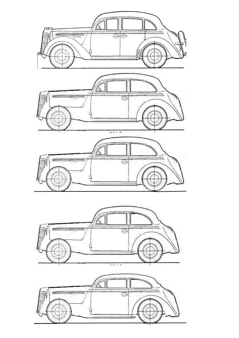 Москвич 400 чертеж