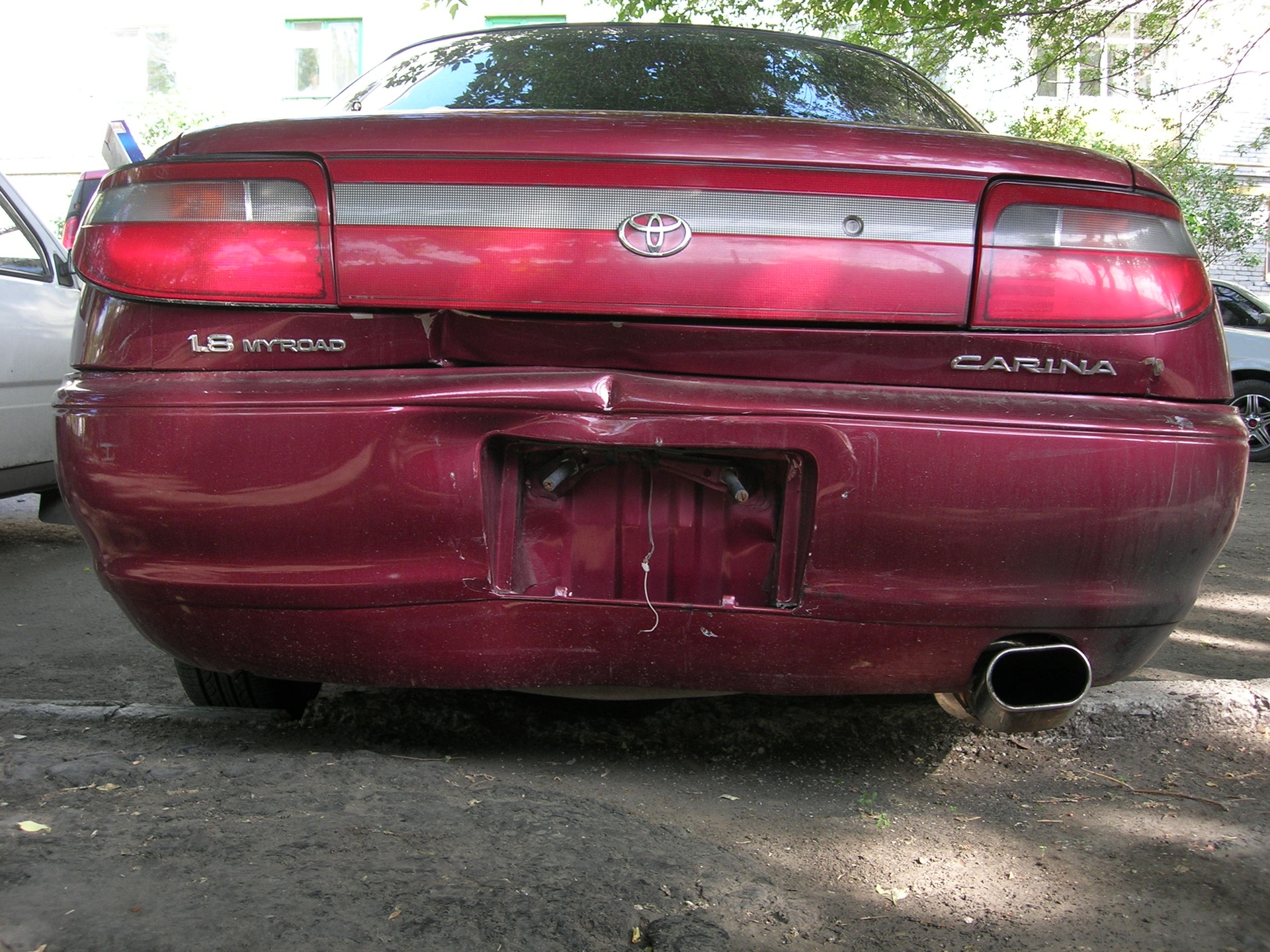 repair of the exhaust line  - Toyota Carina 18 L 1996