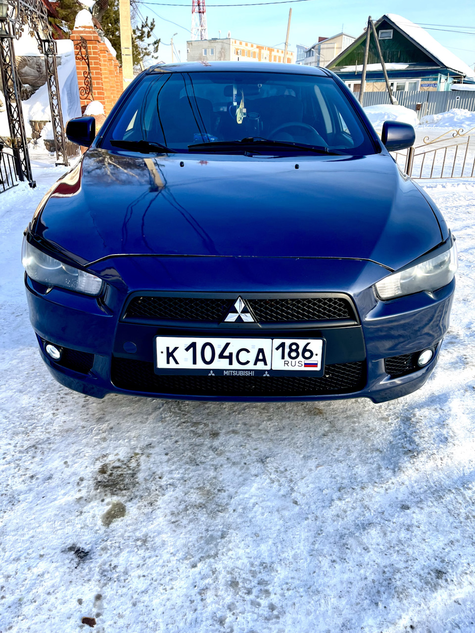 Темно-синий улан💙🦋 — Mitsubishi Lancer X, 1,5 л, 2008 года | фотография |  DRIVE2