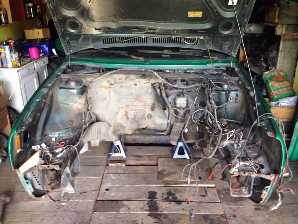 Engine swap VW Golf 2 (2E) — Volkswagen Golf GTI, 2.0 л., 1986 года на