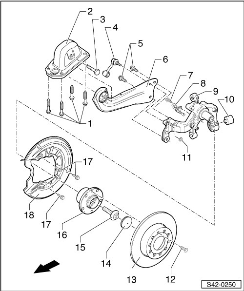 Схема подвески шкода