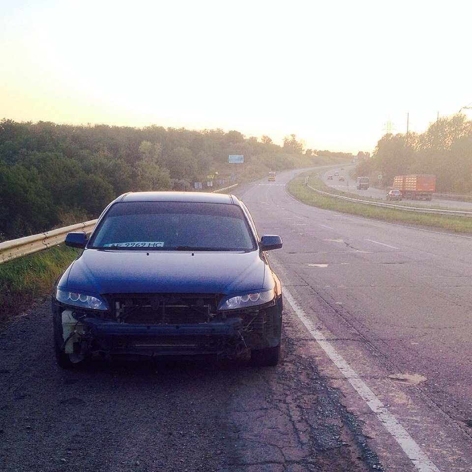 Покраска бампера и номера сбоку =) — Mazda 6 (1G) GG, 2 л, 2005 года |  тюнинг | DRIVE2