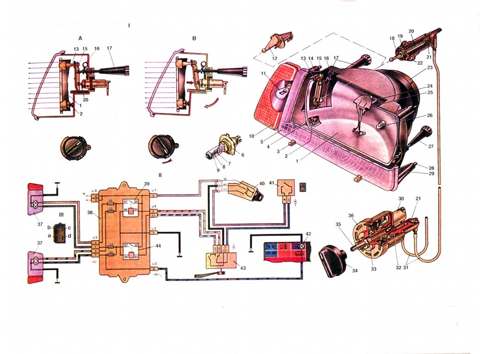 Подключение фары ваз Убрал ограничители щёток очистителя=) - Lada 21099, 1,5 л, 2000 года аксессуары 