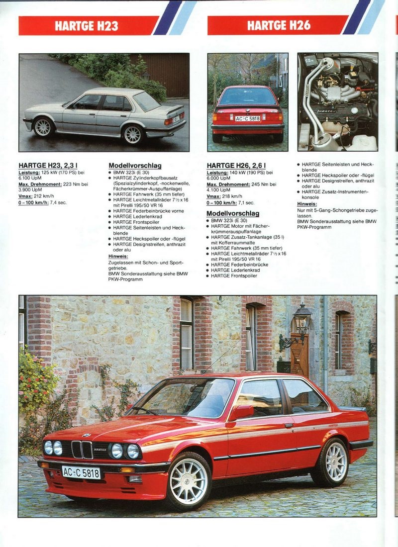 Katalog Hartge Bmw 1985 Drive2