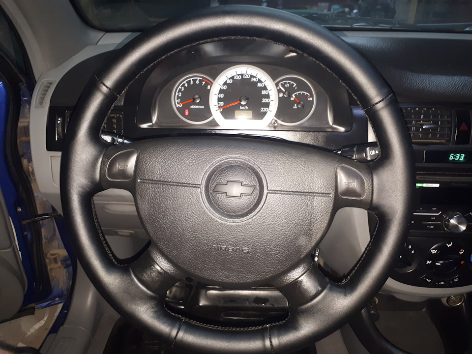 Как снять руль лачетти седан Перетяжка руля в кожзам - Chevrolet Lacetti Sedan, 1,4 л, 2012 года аксессуары D