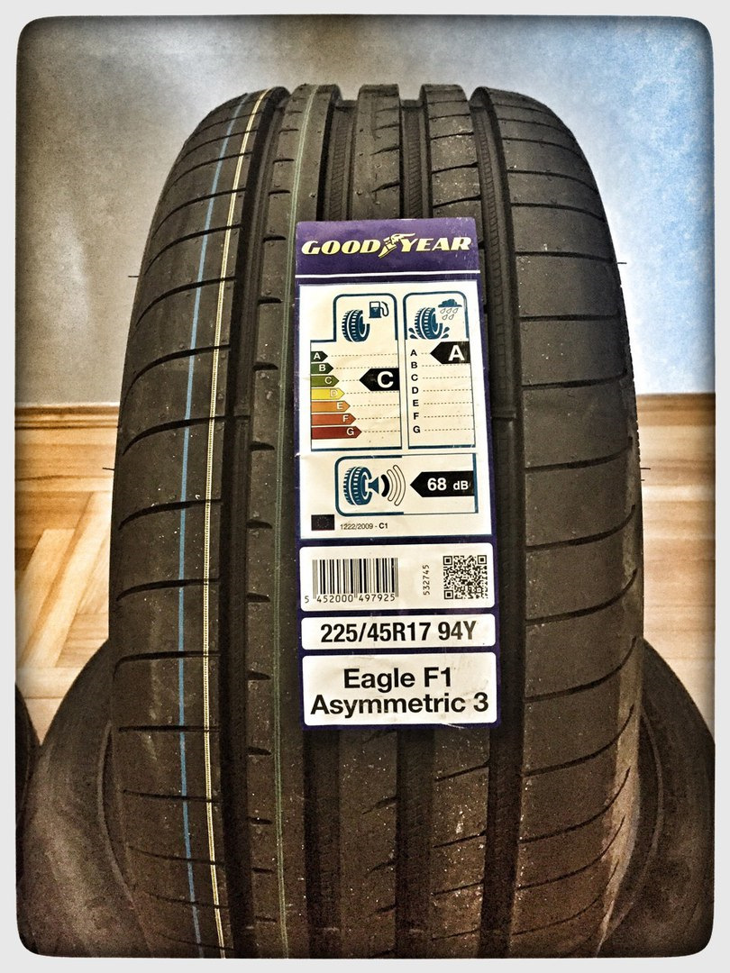 Резина лето 2018 Goodyear Eagle F1 Asymmetric 3 и Triangle TH201 225/45 ...