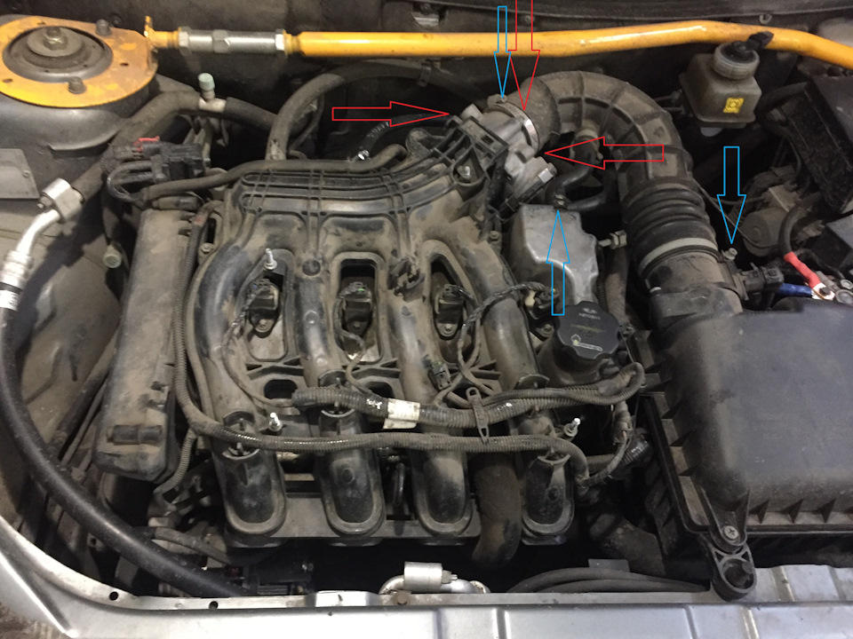 Плавают Х.Х? Первым делом чистка дроссельной заслонки — Lada Приора ...