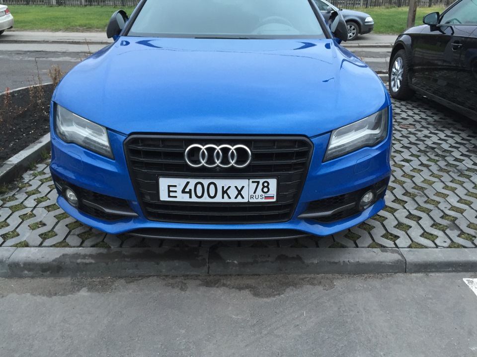 замена ГРЗ — Audi A7 Sportback (1G), 3 л, 2012 года | просто так | DRIVE2