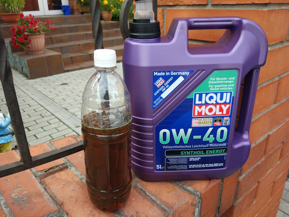 06_Synthoil Energ 0w40 — Subaru Outback (BP), 2,5 л, 2007 года ...
