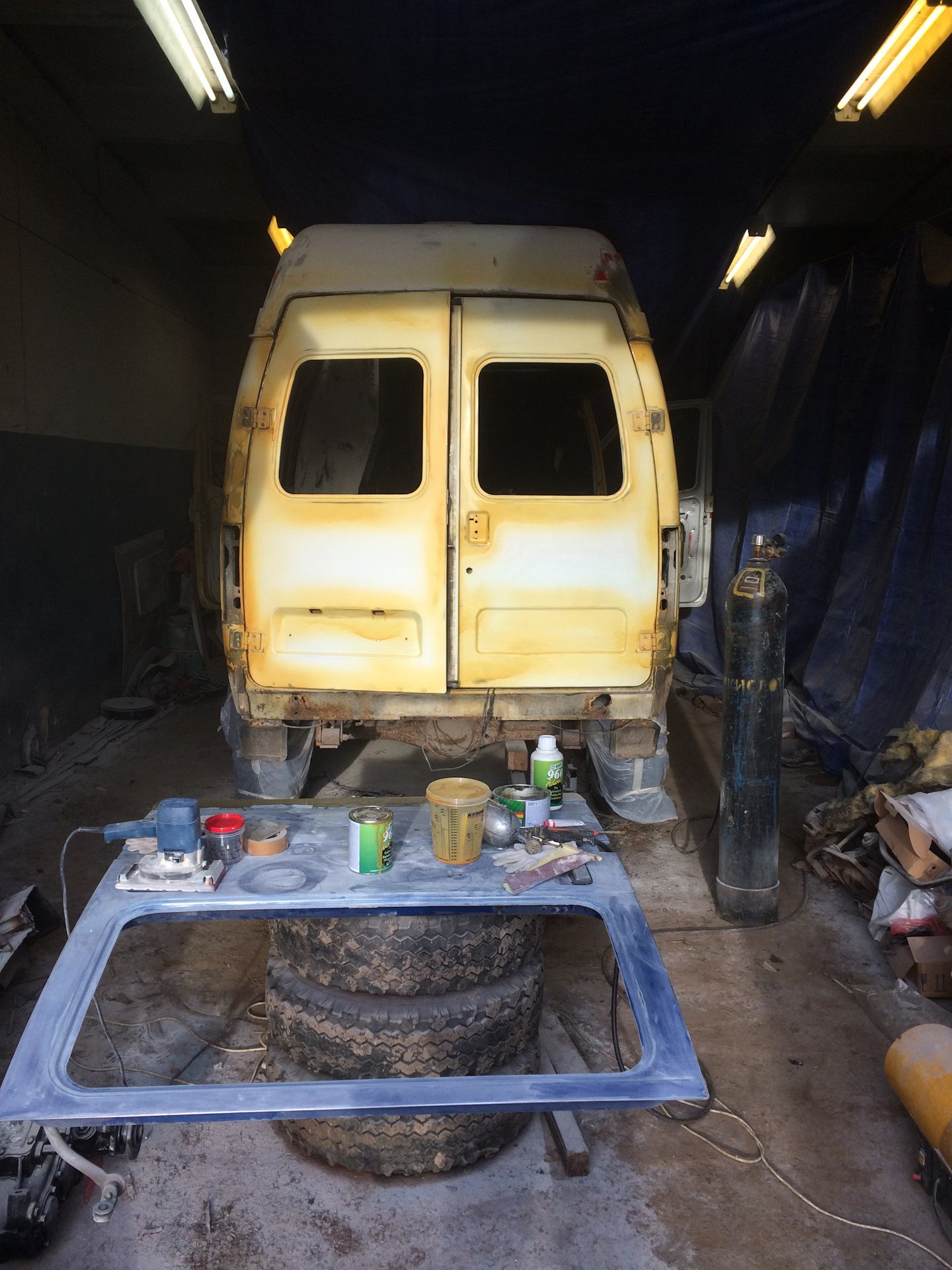 покраска раптором. — ГАЗ Соболь 4х4, 2,5 л, 2004 года | кузовной ремонт ...