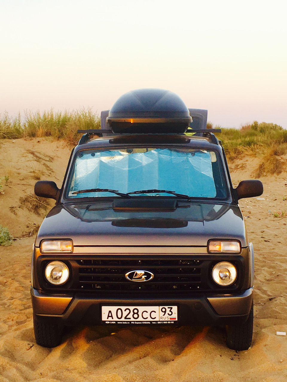 Выезд к морю. Проверка на прочность бокса и рейлингов — Lada 4x4 3D, 1,7 л,  2016 года | путешествие | DRIVE2