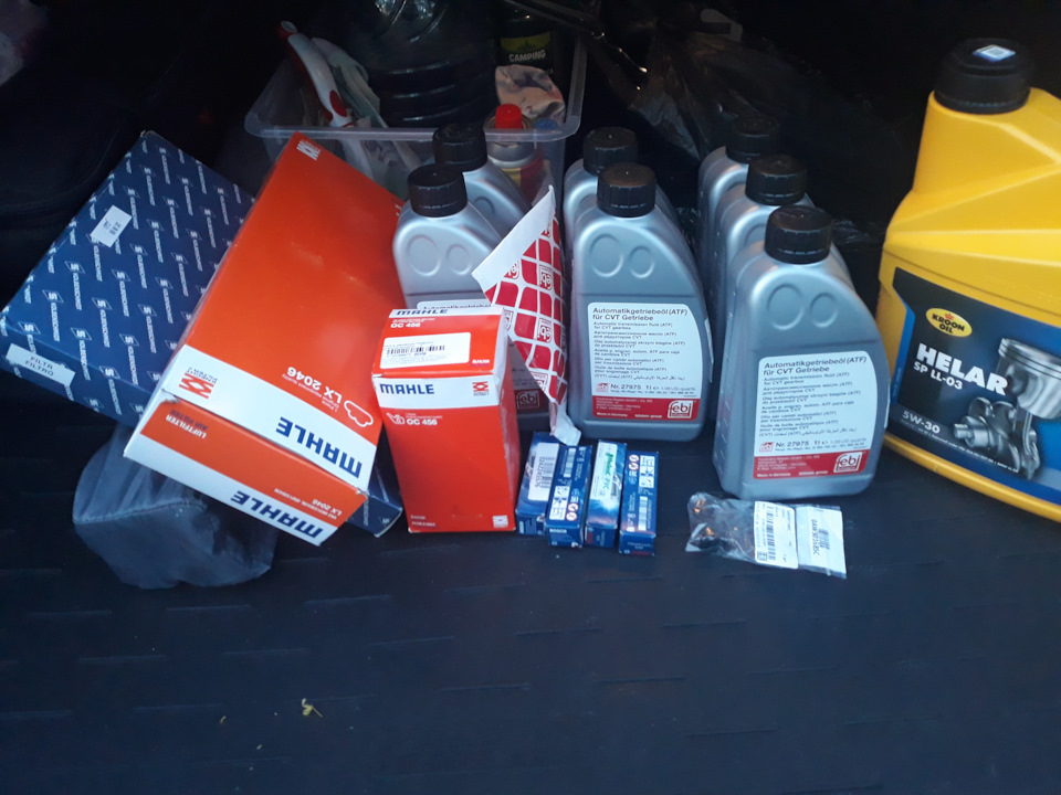 Очередное ТО, замена масла в вариаторе и замена свечей — Audi A4 (B8 ...