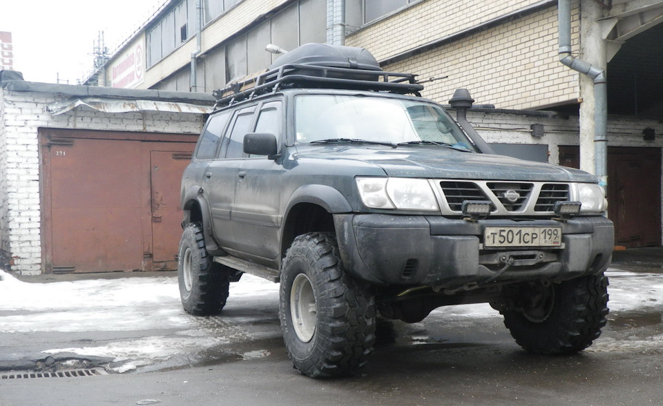 Похоже, силовик от ARB тоже придётся попилить немного — Nissan Patrol GR II (Y61)