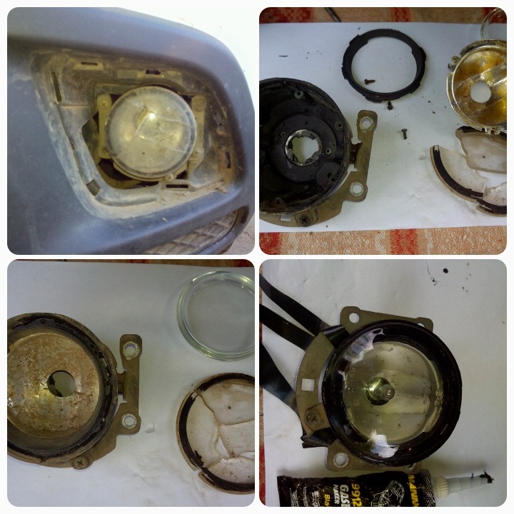 Замена стекла на противотуманной фаре. — Mitsubishi ASX, 1,6 л, 2011 ...