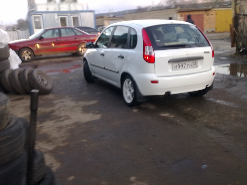 белые SLIKи — Lada Калина Хэтчбек (1G), 1,4 л, 2011 года | колёсные ...