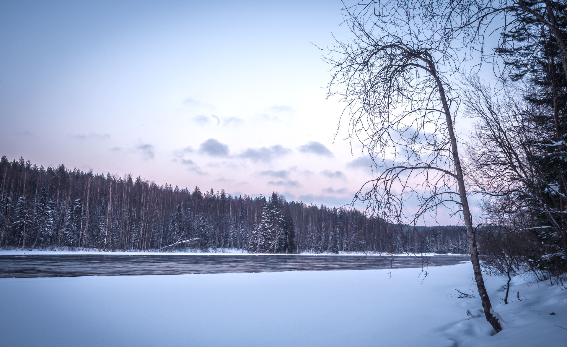 Урозеро Карелия зимой
