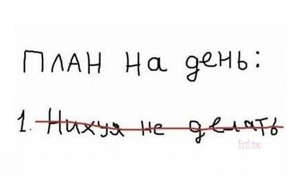 Планы на день мем