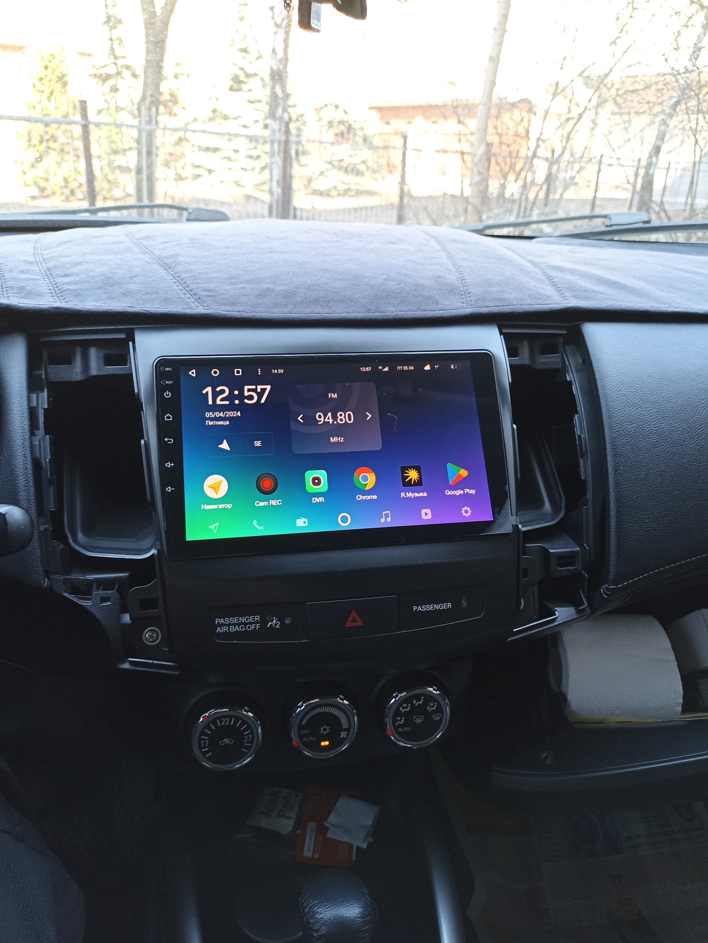 Установка выносного микрофона магнитолы Teyes CC3 — Peugeot 4007, 2,4 л ...